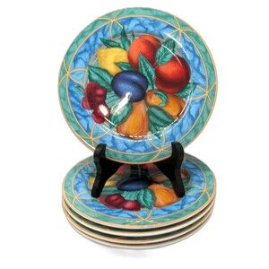 Victoria & Beale Forbidden Fruit  Salad  Dessert Plates  Bundle of 5
